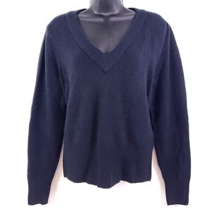 Madewell Black V-neck Wool Sweater